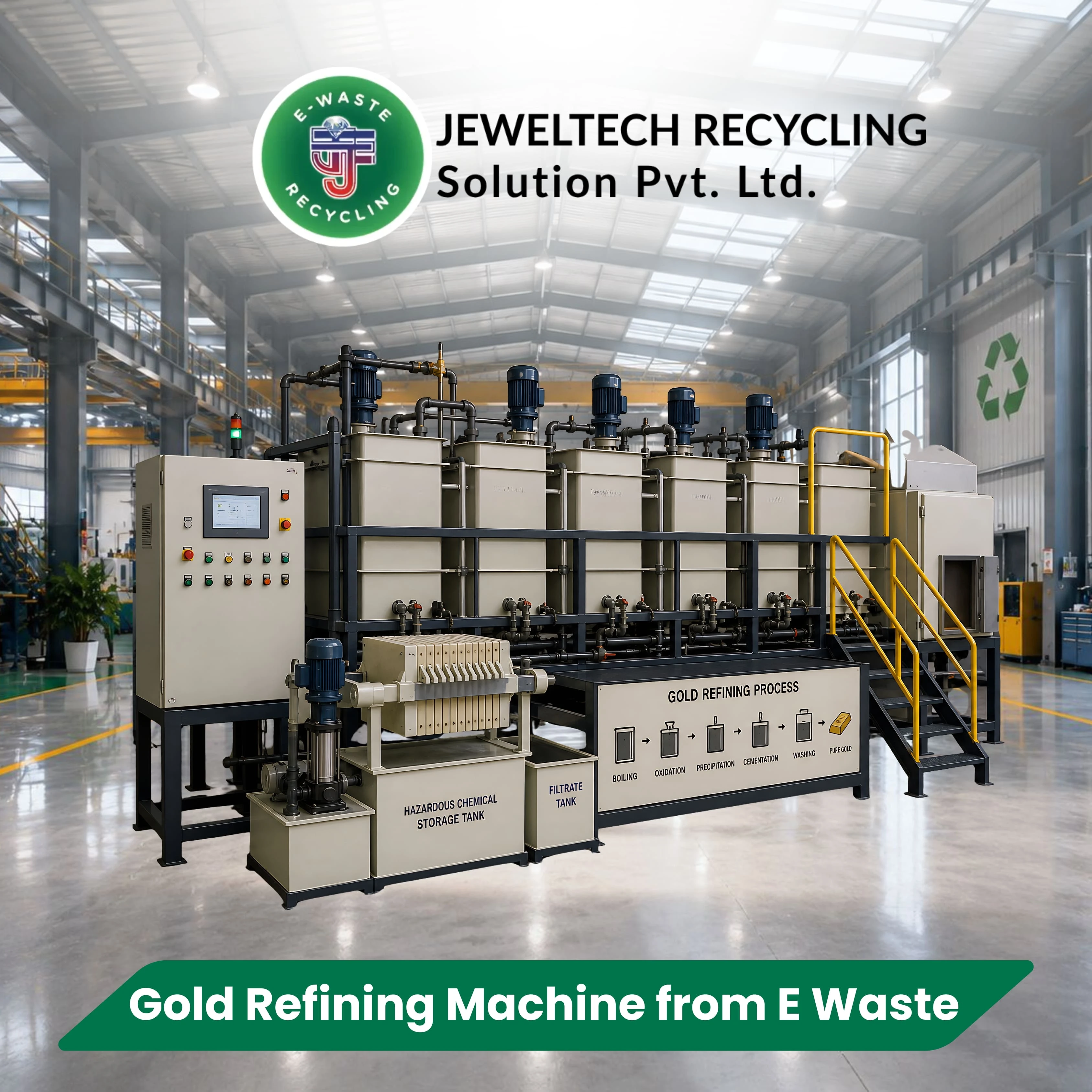 Gold Refining machine from E waste