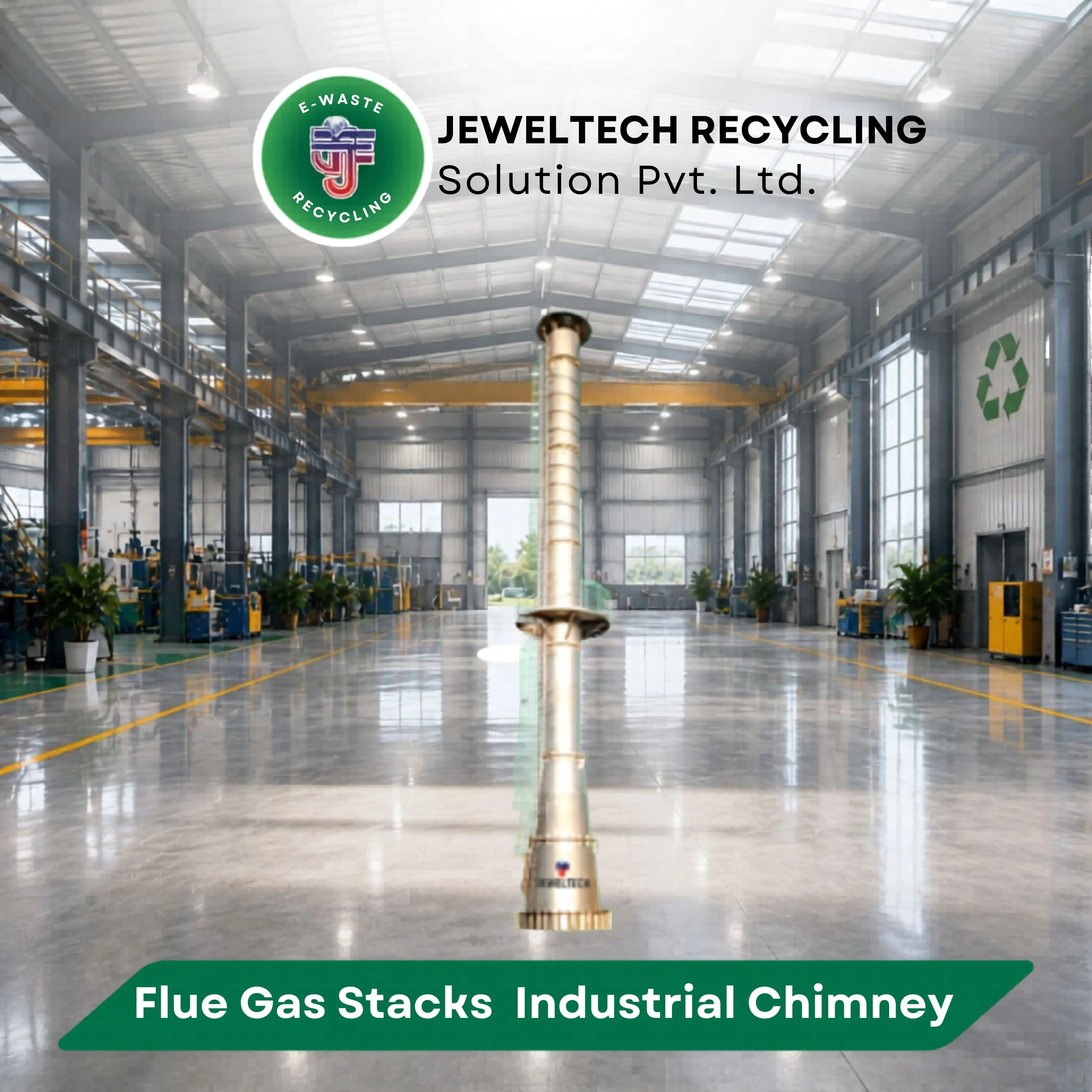 Flue-Gas Stacks Industrial Chimney
